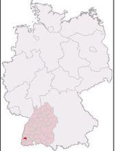 弗萊堡 在德國的位置