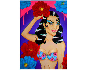 《藍夜》_布面油畫_85x60cm