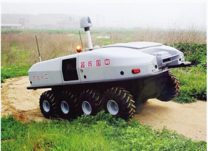 中國兵器218廠研製的Chrysor無人車。