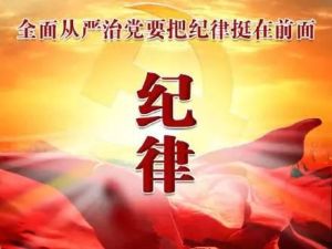 把紀律挺在前面