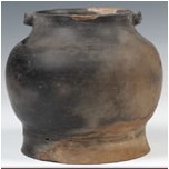 新石器時代良渚文化黑陶雙耳罐 新石器時代良渚文化黑陶雙耳罐