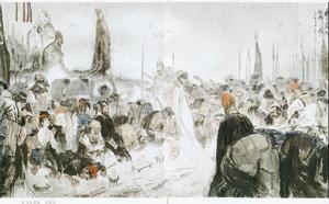 《岳飛奉詔班師圖》（劉國輝）