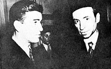 1957年阿弗拉克（右）與胡拉尼在一起