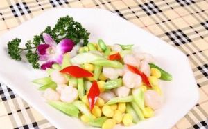 白果炒帶子 白果炒帶子