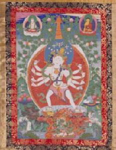 清十臂積光佛母唐卡