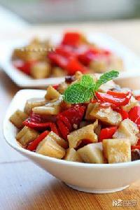 蚝油炒藕丁 蚝油炒藕丁