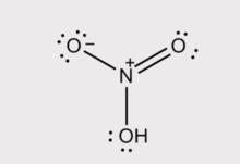 硝酸分子的結構