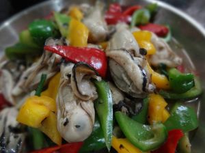 洋蔥炒生蚝 洋蔥炒生蚝