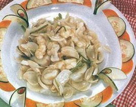 春蝦炒三白 春蝦炒三白