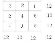 由三階基本幻方各數減1生成的新幻方