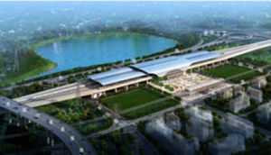 深圳坪山站全景圖