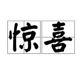驚喜[漢語詞語]