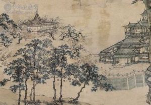 明仇英仙山樓閣圖 明仇英仙山樓閣圖