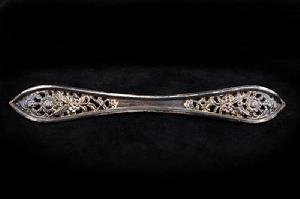 苗族梭形銀髮簪