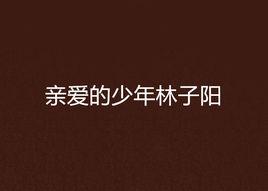 親愛的少年林子陽 親愛的少年林子陽