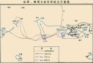 劉秀平滅赤眉軍示意圖