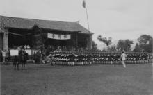 滇軍在圓寶山接受檢閱