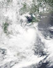 熱帶風暴桑卡 衛星雲圖