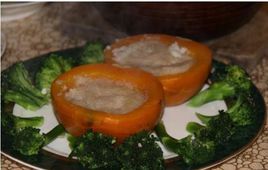 銀耳芋茸蒸南瓜