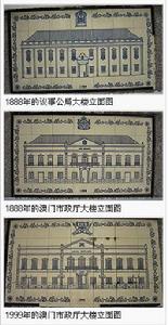 大樓於1789年、1888年及1999年的變遷
