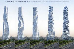 （圖）杜拜 能源自給的鏇轉“動態城堡”