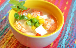 蝦仁三色湯 蝦仁三色湯