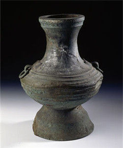 東漢刻紋狩獵紋銅壺 東漢刻紋狩獵紋銅壺