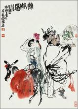 韓碩作品《嫁妹圖》立軸