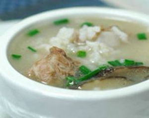 絲瓜杏仁排骨粥