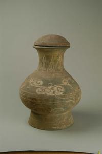 漢彩繪陶圓壺 漢彩繪陶圓壺