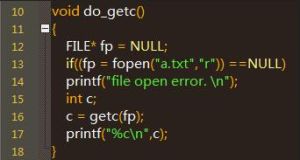 getc