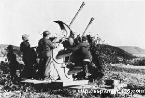 罕見的兩聯裝43型37毫米防空炮