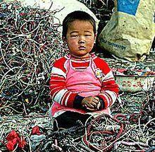 遭受重金屬污染傷害的兒童