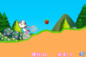 美羊羊騎車上學