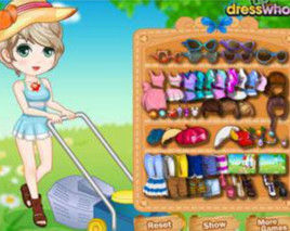 剪草的少女 剪草的少女