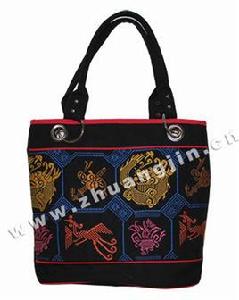 龍鳳朝四寶壯錦布包