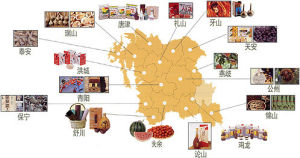 農產品經濟分布區域