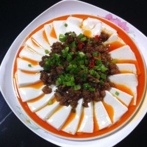 肉末欖菜蒸豆腐 肉末欖菜蒸豆腐