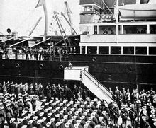 威廉二世對準備前往中國的德軍士兵發表講話