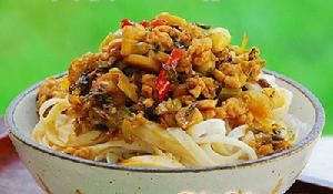 雪菜肉末拌麵 雪菜肉末拌麵