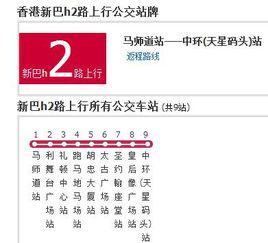 香港公交新巴h2路 香港公交新巴h2路