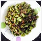 欖菜肉碎豆泡炒四季豆 欖菜肉碎豆泡炒四季豆