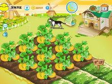 背景為風車的開心農場