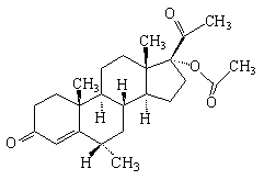 醋酸甲羥孕酮結構式