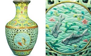 清代乾隆粉彩鏤空瓷瓶成為最貴的中國藝術品