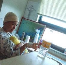 病重期間仍流露出堅強的生存意志