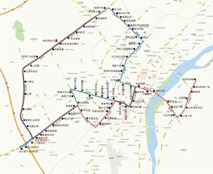12路調整示意圖（2016年11月24日）（紅色為調整後線路）