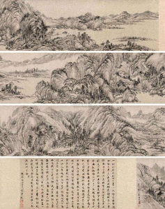 唐岱夏日山居圖軸 唐岱夏日山居圖軸