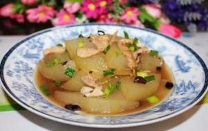 豆豉肉片燒冬瓜 豆豉肉片燒冬瓜