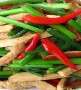 韭花乾絲 韭花乾絲